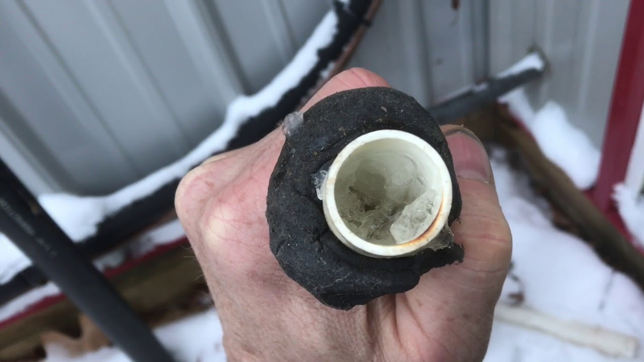 frozen kitchen drain pipe in wall chemical